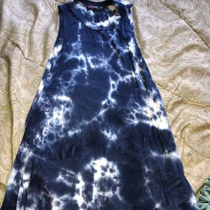 Blue & White Tie Dye Dress